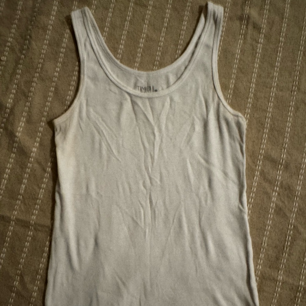 Women's White Tank Top Sz M